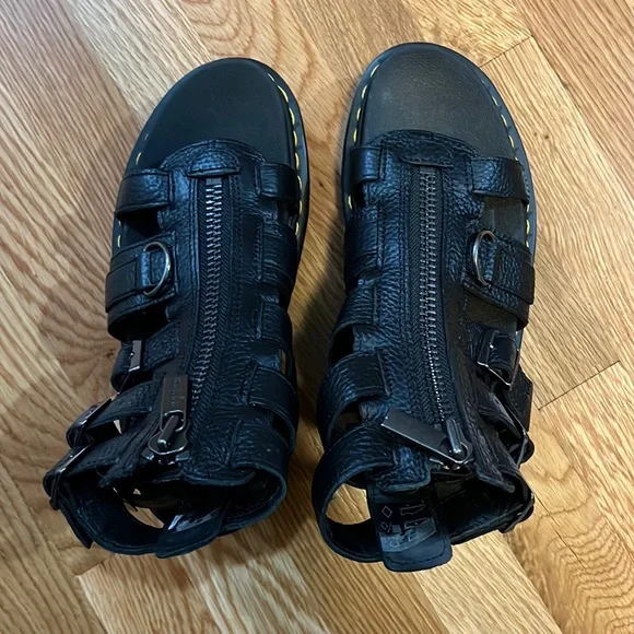 New Dr Marten Olson Sandals Black size 7 NEW - Picture 12 of 14